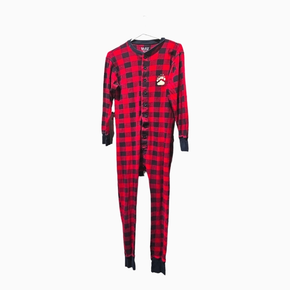 Lazy One Bear Cheeks Plaid Pjs , Size Small - Picture 1 of 6